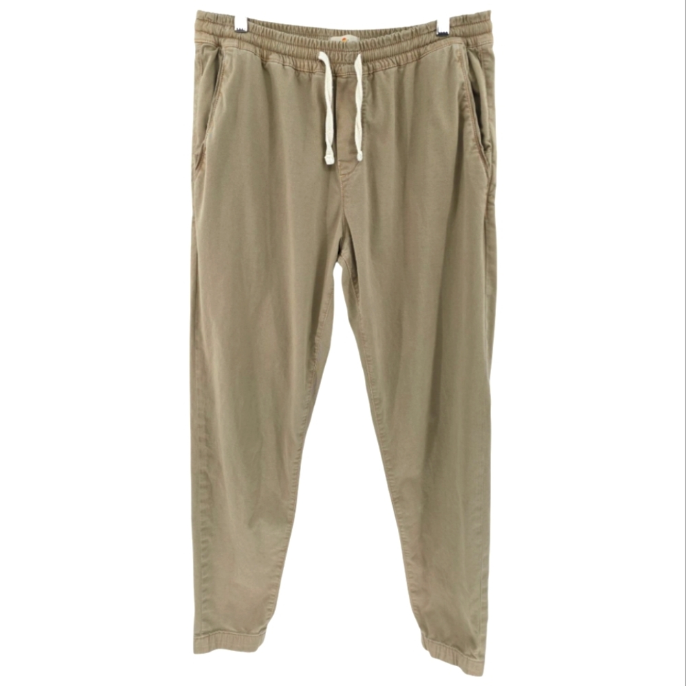 Marine Layer Saturday Stretch Jogger Size XL in Tan Unisex